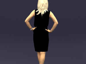 hands on hips woman 0396 3D Model