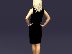 hands on hips woman 0396 3D Model
