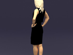 hands on hips woman 0396 3D Model