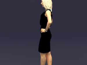 hands on hips woman 0396 3D Model