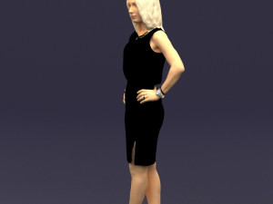 hands on hips woman 0396 3D Model