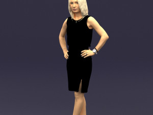 hands on hips woman 0396 3D Model