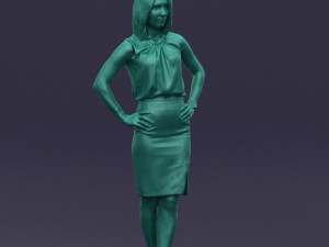 hands on hips woman 0396 3D Model