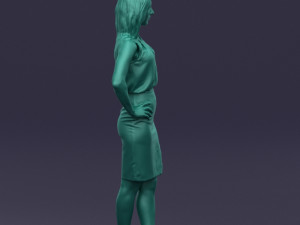 hands on hips woman 0396 3D Model