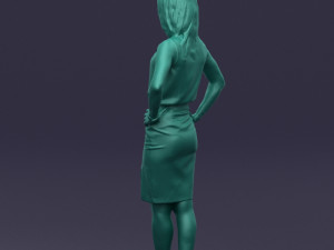 hands on hips woman 0396 3D Model