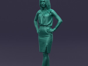 hands on hips woman 0396 3D Model