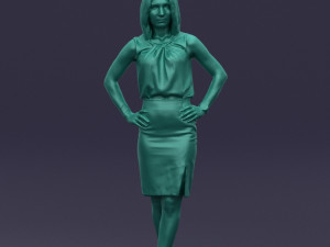 hands on hips woman 0396 3D Model