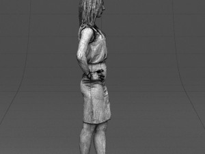 hands on hips woman 0396 3D Model