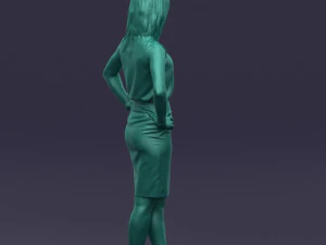 hands on hips woman 0396 3d print ready 3D Print Model