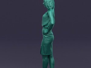 hands on hips woman 0396 3d print ready Model Cetak 3D