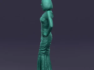 mulher listrada 0395 Modelo 3D