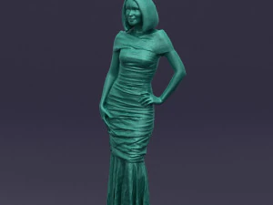 mulher listrada 0395 Modelo 3D