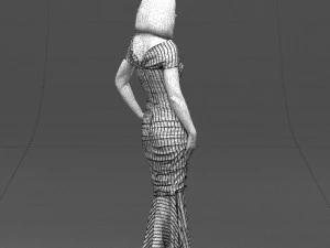 mulher listrada 0395 Modelo 3D