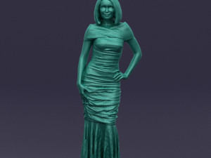 striped woman 0395 3d print ready 3D प्रिंट मॉडल