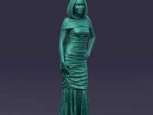 striped woman 0395 3d print ready 3D प्रिंट मॉडल