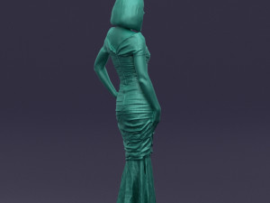 striped woman 0395 3d print ready 3D प्रिंट मॉडल