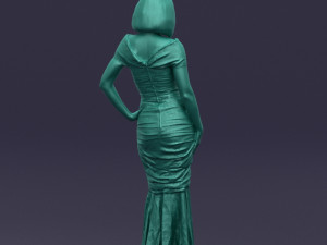 striped woman 0395 3d print ready 3D प्रिंट मॉडल