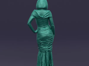 striped woman 0395 3d print ready 3D Print Model
