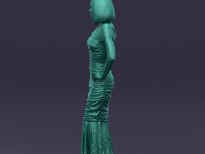 striped woman 0395 3d print ready 3D प्रिंट मॉडल