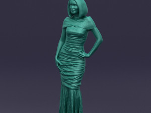 striped woman 0395 3d print ready 3D प्रिंट मॉडल