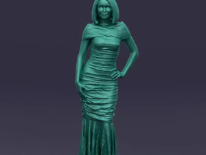 striped woman 0395 3d print ready 3D Print Model