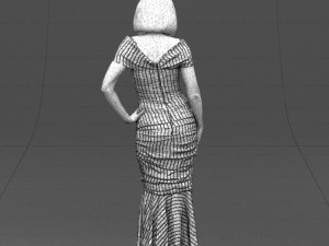 striped woman 0395 3d print ready 3D प्रिंट मॉडल
