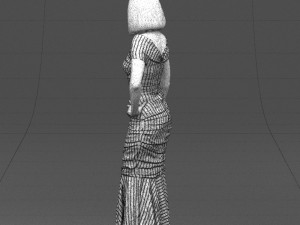 striped woman 0395 3d print ready 3D प्रिंट मॉडल