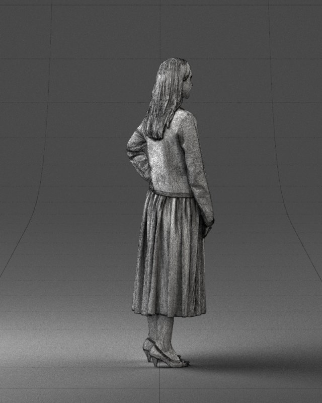 Gray skirt 3d 2025