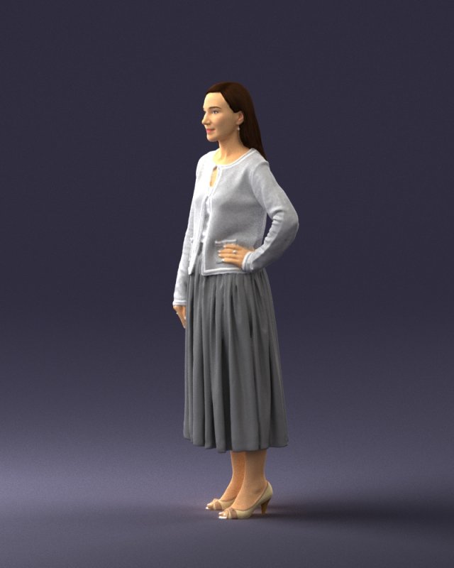 Gray sales skirt 3d