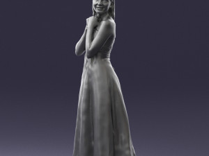 bride in white dress 0388 3Dモデル