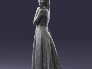 bride in white dress 0388 3Dモデル