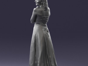 bride in white dress 0388 3Dモデル