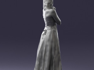 bride in white dress 0388 3Dモデル