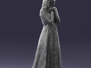 bride in white dress 0388 3Dモデル