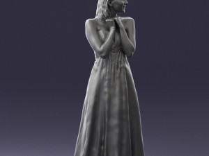 bride in white dress 0388 3Dモデル