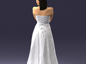 bride in white dress 0388 3d print ready 3D प्रिंट मॉडल