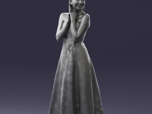 bride in white dress 0388 3d print ready 3D Print Model