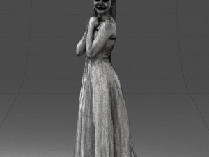 bride in white dress 0388 3d print ready 3D प्रिंट मॉडल