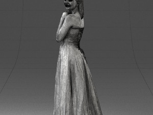 bride in white dress 0388 3d print ready 3D प्रिंट मॉडल