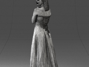 bride in white dress 0388 3d print ready 3D प्रिंट मॉडल
