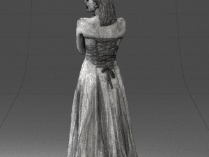 bride in white dress 0388 3d print ready 3D प्रिंट मॉडल