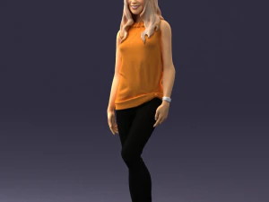 girl in black leggings 0376 3d print ready 3D Print Model