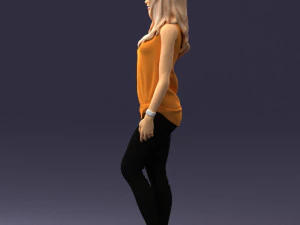 girl in black leggings 0376 3d print ready 3D Print Model