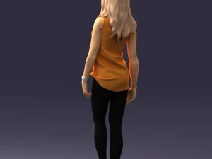 girl in black leggings 0376 3d print ready 3D Print Model