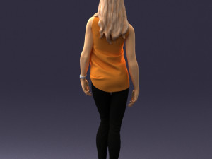 girl in black leggings 0376 3d print ready 3Dプリントモデル