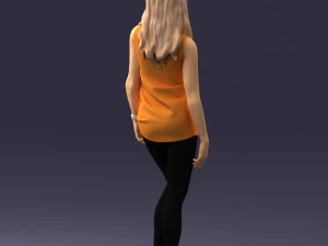 girl in black leggings 0376 3d print ready 3D Print Model