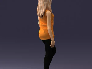 girl in black leggings 0376 3d print ready 3D Print Model