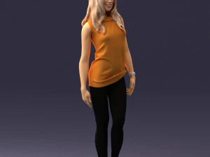 girl in black leggings 0376 3d print ready 3D Print Model