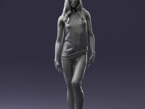 girl in black leggings 0376 3d print ready 3D Print Model
