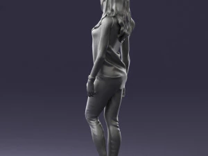 girl in black leggings 0376 3d print ready 3D Print Model